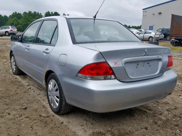 JA3AJ26E56U052983 - 2006 MITSUBISHI LANCER ES SILVER photo 3