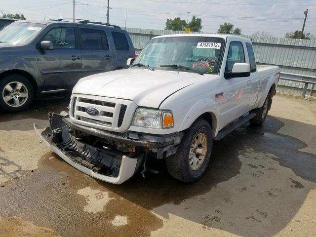 1FTLR4FE5APA26843 - 2010 FORD RANGER SUP WHITE photo 2