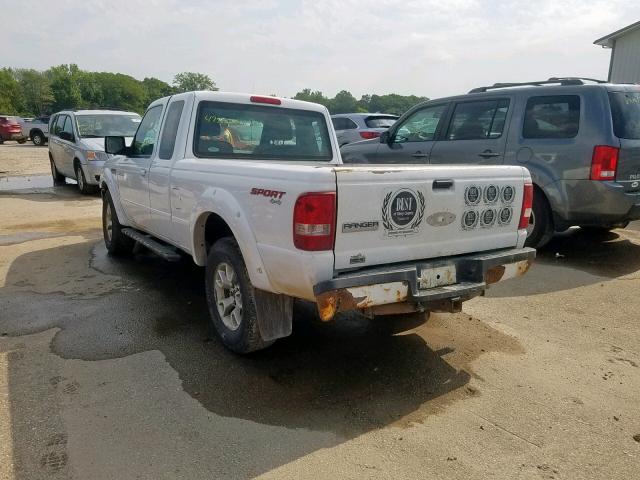 1FTLR4FE5APA26843 - 2010 FORD RANGER SUP WHITE photo 3