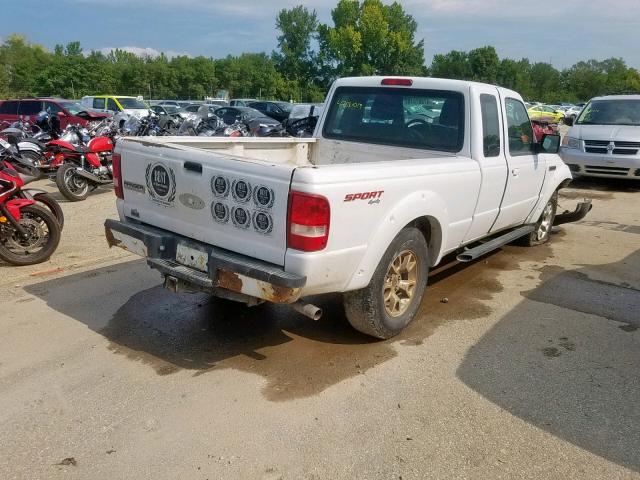 1FTLR4FE5APA26843 - 2010 FORD RANGER SUP WHITE photo 4