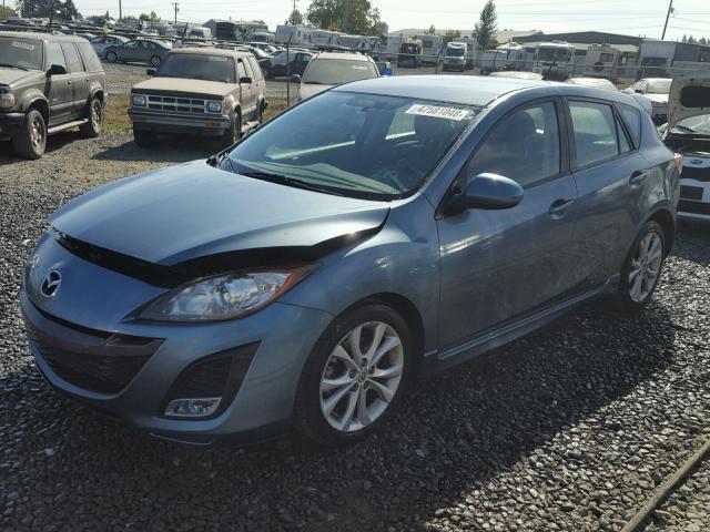 JM1BL1H66A1333958 - 2010 MAZDA 3 S GRAY photo 2