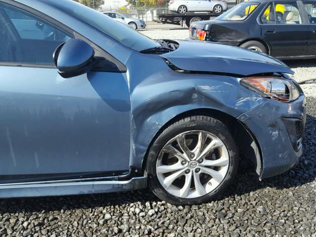 JM1BL1H66A1333958 - 2010 MAZDA 3 S GRAY photo 9