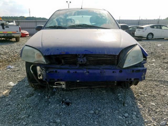 1FAFP34N85W216959 - 2005 FORD FOCUS ZX4 BLUE photo 9