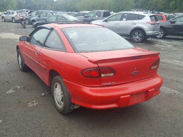 1G1JC1247X7321920 - 1999 CHEVROLET CAVALIER B RED photo 3