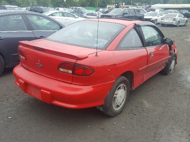 1G1JC1247X7321920 - 1999 CHEVROLET CAVALIER B RED photo 4