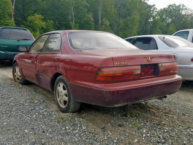 JT8GK13T6R0058002 - 1994 LEXUS ES 300 BURGUNDY photo 3