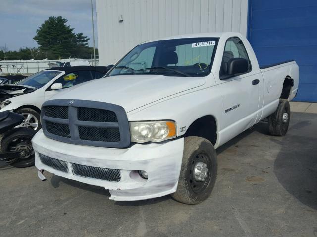 3D7KU26D83G770908 - 2003 DODGE RAM 2500 S WHITE photo 2