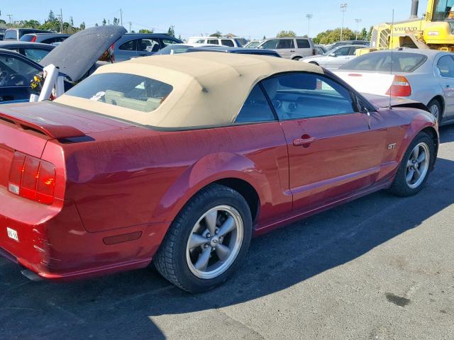 1ZVFT85H865156746 - 2006 FORD MUSTANG GT RED photo 4