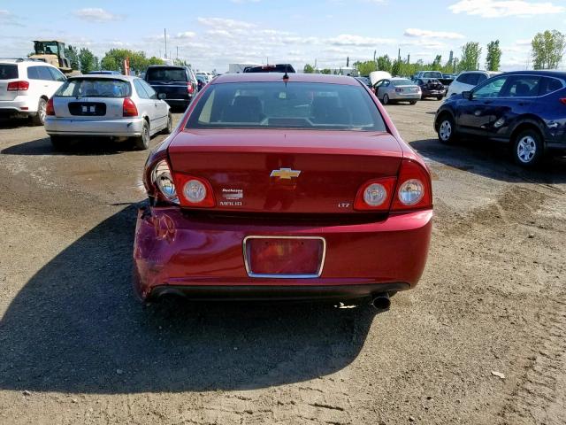 1G1ZK57739F123795 - 2009 CHEVROLET MALIBU LTZ წითელი ფოტო 9