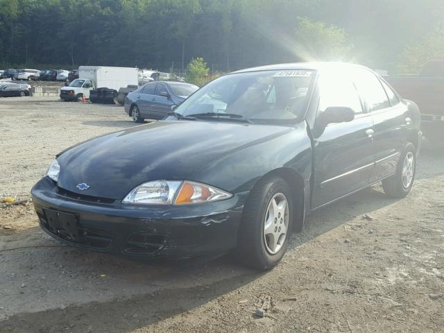 1G1JC524427247484 - 2002 CHEVROLET CAVALIER B GREEN photo 2