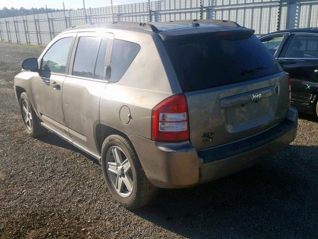 1J8FT47W07D145943 - 2007 JEEP COMPASS BEIGE photo 3