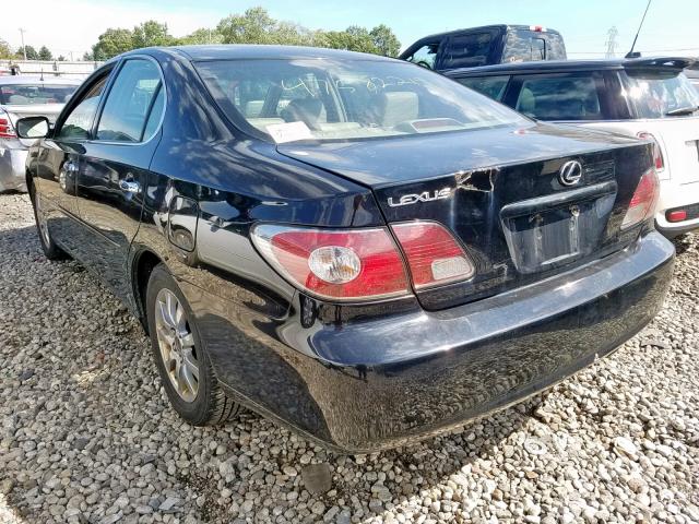 JTHBF30G025036443 - 2002 LEXUS ES 300 BLACK photo 3