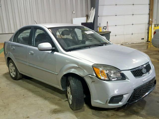 KNADH4A32A6680120 - 2010 KIA RIO LX SILVER photo 1