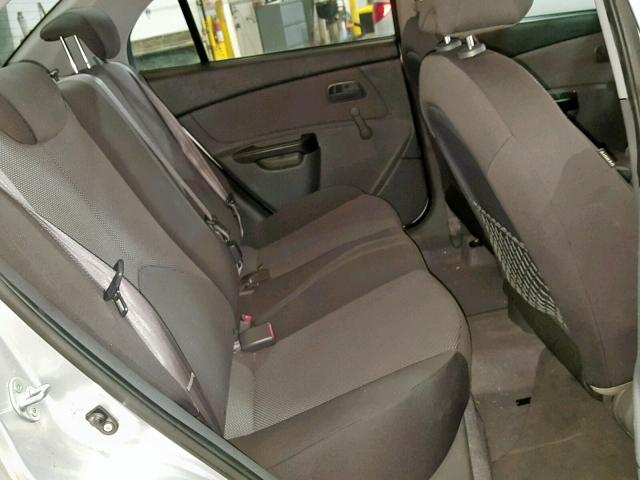 KNADH4A32A6680120 - 2010 KIA RIO LX SILVER photo 6