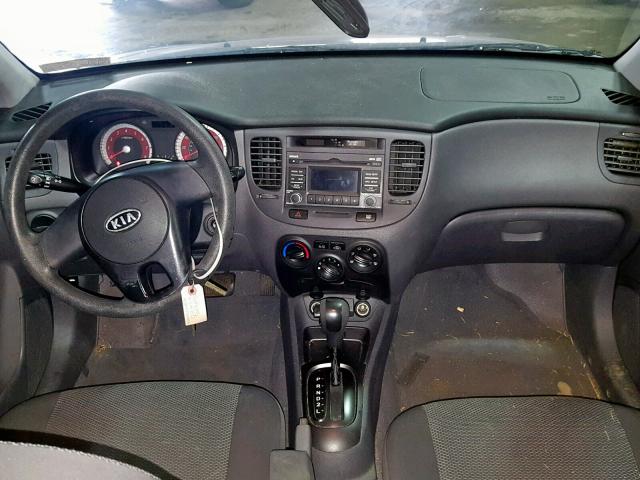 KNADH4A32A6680120 - 2010 KIA RIO LX SILVER photo 9