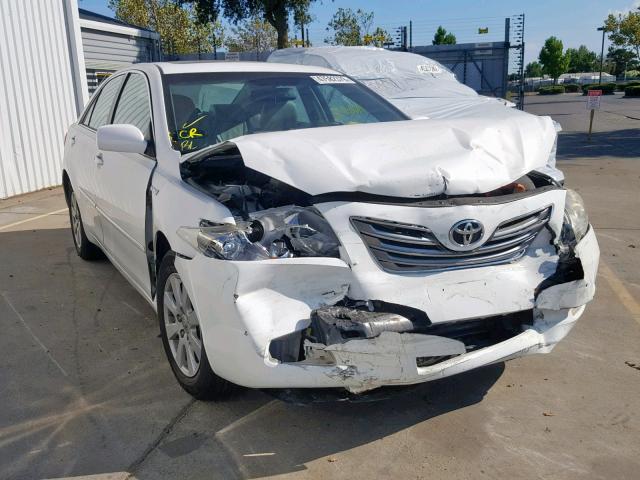 4T1BB46K59U077354 - 2009 TOYOTA CAMRY HYBR WHITE photo 1