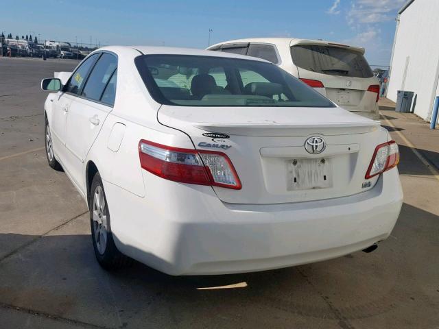 4T1BB46K59U077354 - 2009 TOYOTA CAMRY HYBR WHITE photo 3