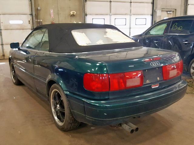 WAUBL88G3RA003642 - 1994 AUDI CABRIOLET GREEN photo 3