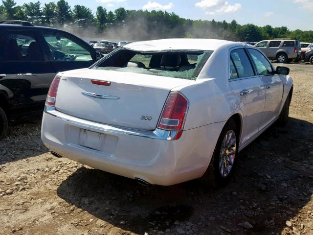 2C3CCACGXCH224139 - 2012 CHRYSLER 300 LIMITE WHITE photo 4