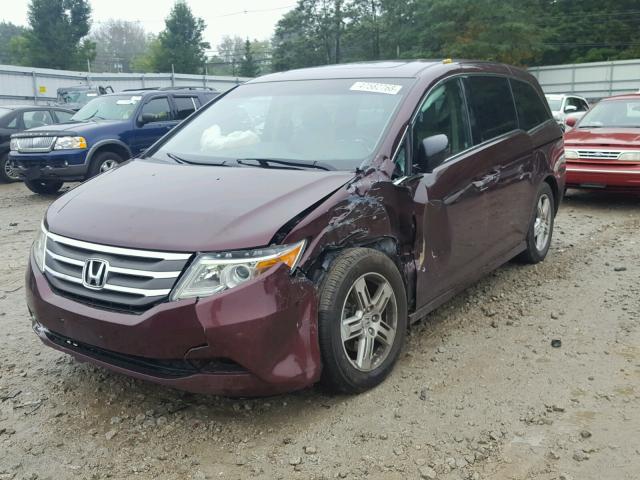 5FNRL5H97CB133570 - 2012 HONDA ODYSSEY TO BURGUNDY photo 2