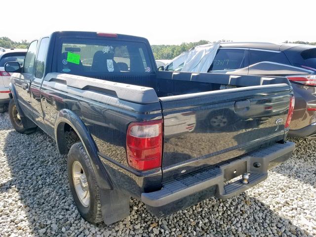 1FTYR44V72PB61123 - 2002 FORD RANGER SUP BLACK photo 3