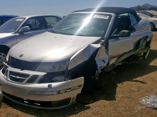 YS3FD79Y176102746 - 2007 SAAB 9-3 2.0T SILVER photo 2