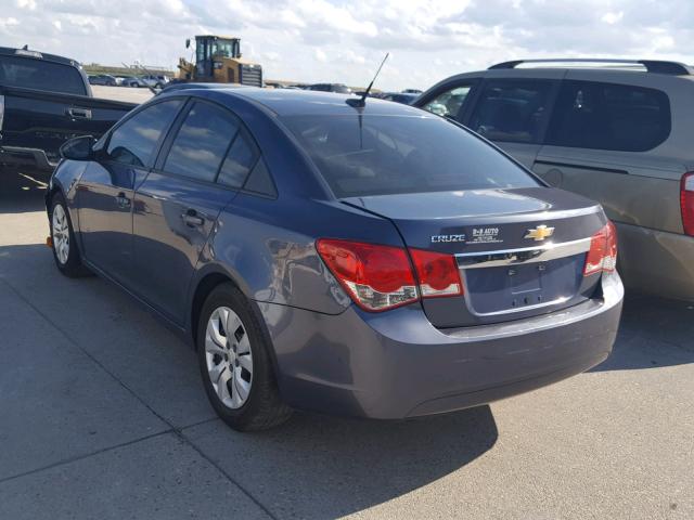 1G1PA5SH9D7249043 - 2013 CHEVROLET CRUZE LS BLUE photo 3