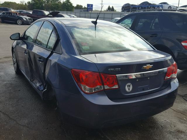 1G1PA5SH1E7454132 - 2014 CHEVROLET CRUZE LS BLUE photo 3