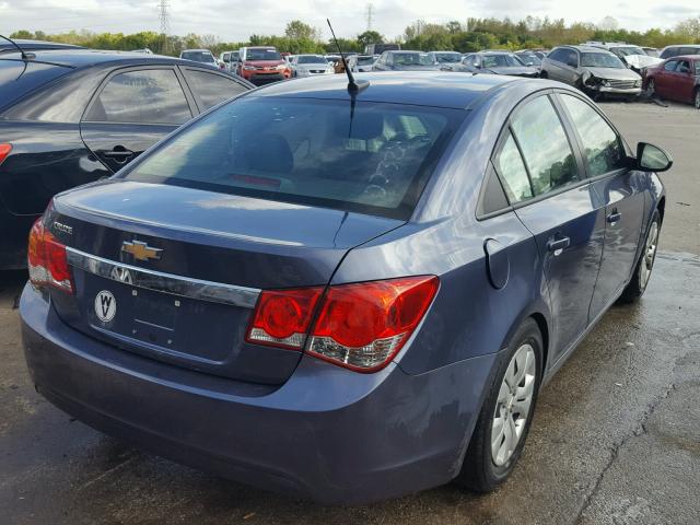 1G1PA5SH1E7454132 - 2014 CHEVROLET CRUZE LS BLUE photo 4