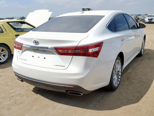 4T1BK1EB6HU244366 - 2017 TOYOTA AVALON XLE WHITE photo 4