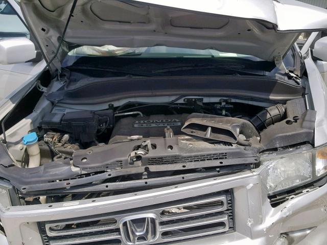 2HJYK16506H538767 - 2006 HONDA RIDGELINE SILVER photo 7