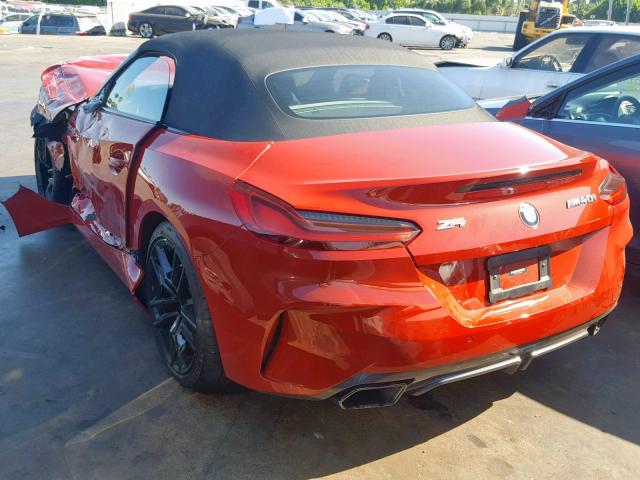 WBAHF9C09LWW37209 - 2020 BMW Z4 M40I RED photo 3