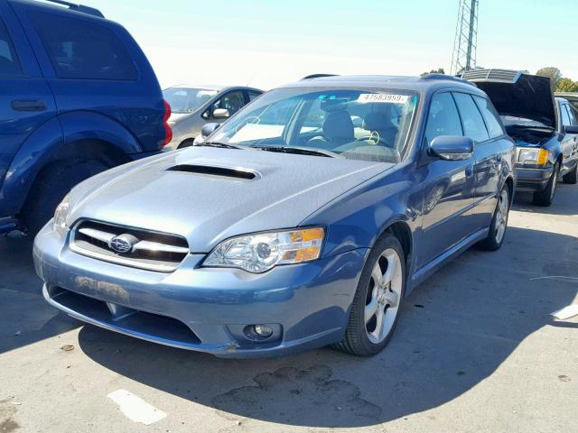 4S3BP676X54319939 - 2005 SUBARU LEGACY GT BLUE photo 2