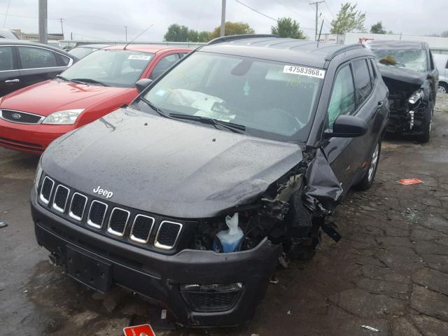 3C4NJDAB2JT200165 - 2018 JEEP COMPASS SP ნაცრისფერი ფოტო 2