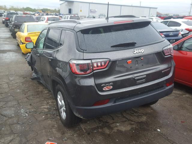 3C4NJDAB2JT200165 - 2018 JEEP COMPASS SP ნაცრისფერი ფოტო 3