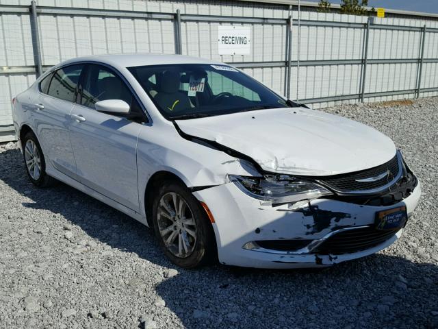 1C3CCCAB9FN669602 - 2015 CHRYSLER 200 LIMITE WHITE photo 1