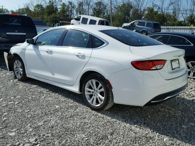 1C3CCCAB9FN669602 - 2015 CHRYSLER 200 LIMITE WHITE photo 3