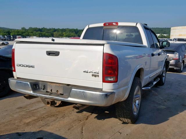 1D7HU18D74J154537 - 2004 DODGE RAM 1500 S WHITE photo 4