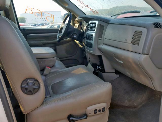 1D7HU18D74J154537 - 2004 DODGE RAM 1500 S WHITE photo 5