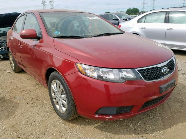 KNAFU4A23B5463629 - 2011 KIA FORTE EX MAROON photo 1