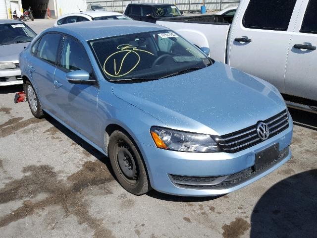 1VWAP7A35DC024412 - 2013 VOLKSWAGEN PASSAT S BLUE photo 1