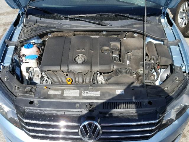 1VWAP7A35DC024412 - 2013 VOLKSWAGEN PASSAT S BLUE photo 7