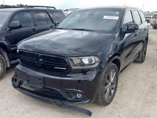 1C4RDJDG7HC870735 - 2017 DODGE DURANGO GT BLACK photo 2