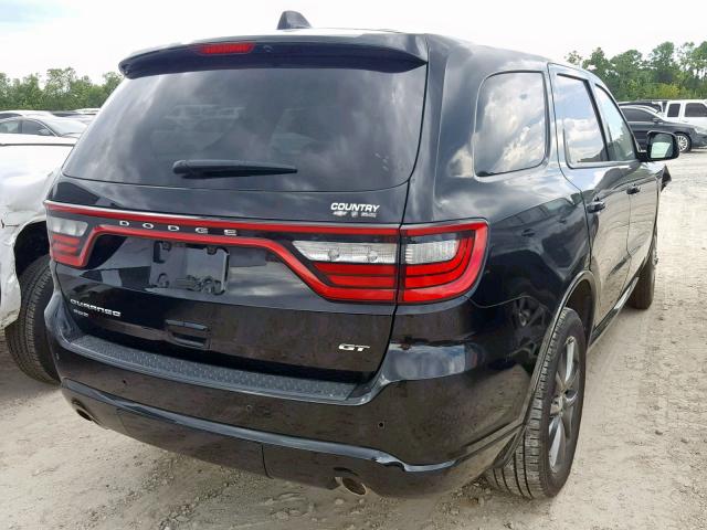 1C4RDJDG7HC870735 - 2017 DODGE DURANGO GT BLACK photo 4