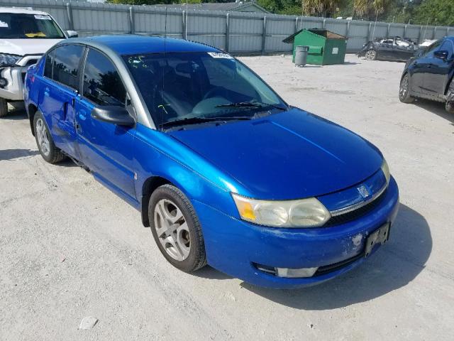 1G8AL52FX3Z134888 - 2003 SATURN ION LEVEL BLUE photo 1