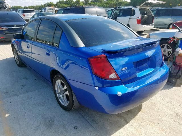 1G8AL52FX3Z134888 - 2003 SATURN ION LEVEL BLUE photo 3