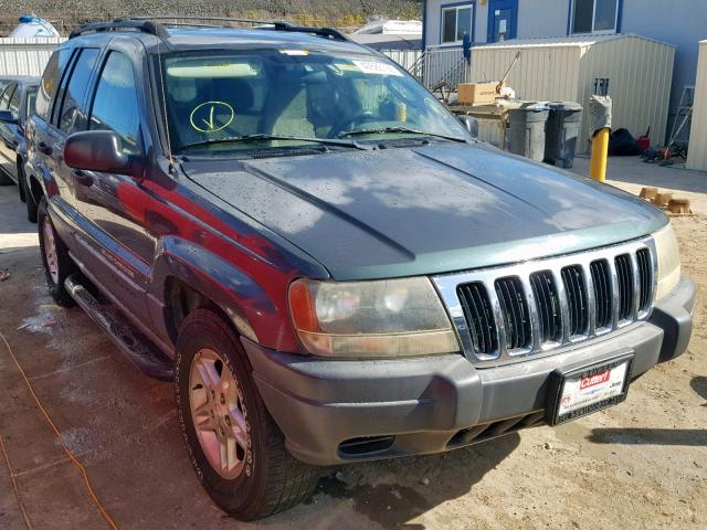 1J4GX48S33C522710 - 2003 JEEP GRAND CHER GREEN photo 1