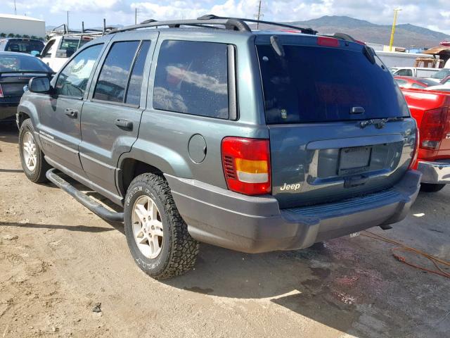 1J4GX48S33C522710 - 2003 JEEP GRAND CHER GREEN photo 3