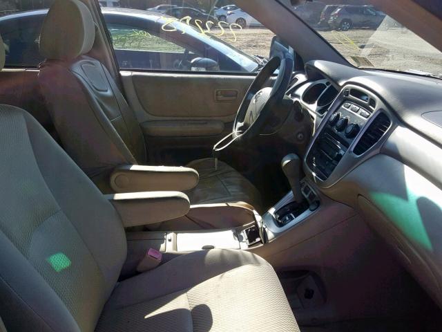 JTEDP21A640014258 - 2004 TOYOTA HIGHLANDER BLUE photo 5