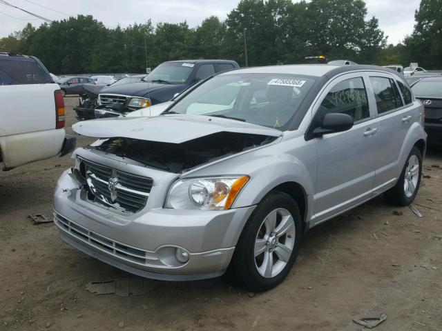 1B3CB3HA7BD172240 - 2011 DODGE CALIBER MA SILVER photo 2